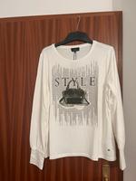 Monari Damen Langarmshirt mit Strassdekor Weiß Berlin - Pankow Vorschau