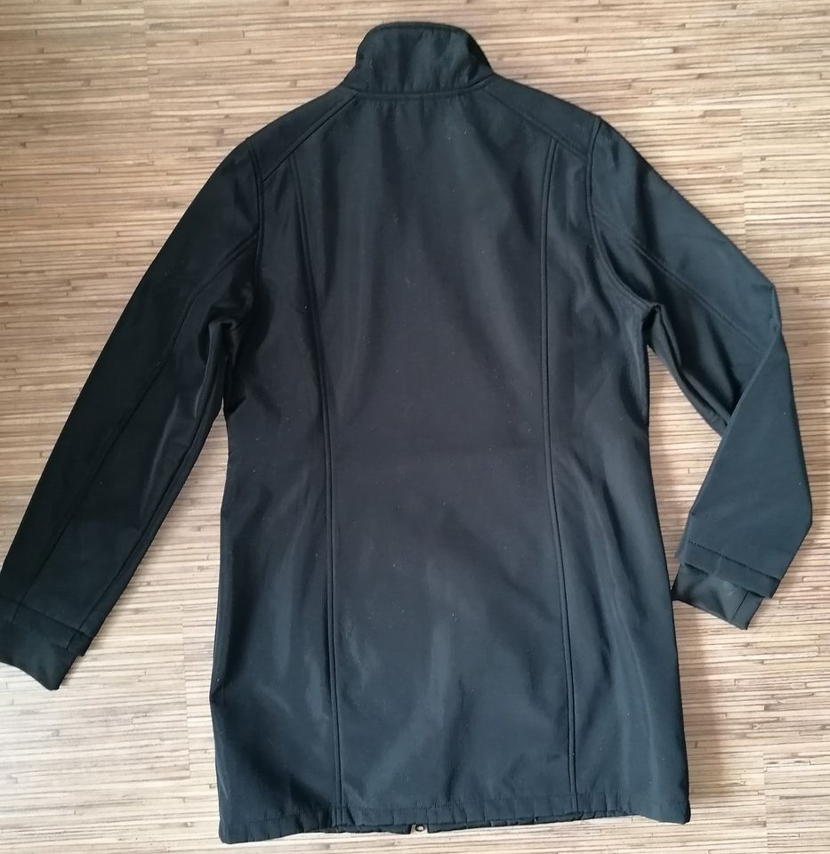 Schwarze Damen-Softshell-Long-Jacke in Gr. M  38/40 in Rehburg