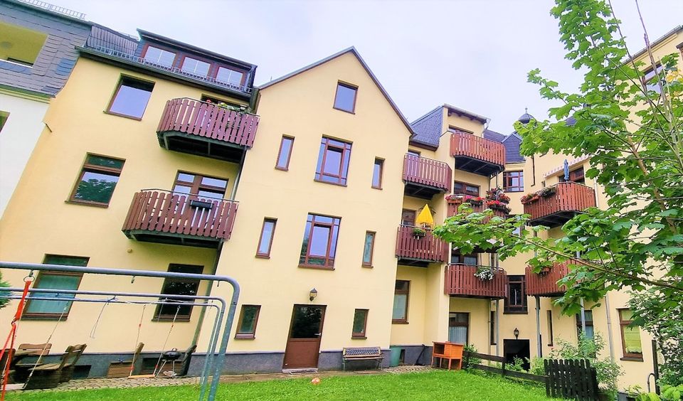 Helle kleine 3-Raumwohnung Wohnung mit Balkon und Einbauküche zu vermieten in Chemnitz