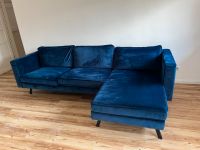 Blaue Samt Couch im Industrialstil Bayern - Steingaden Vorschau