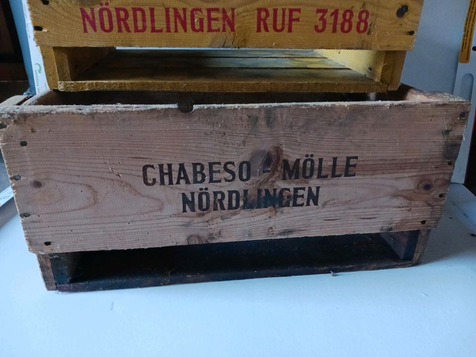 Chabeso Mölle Sixenbräu Nördlingen Bierkiste in Hainsfarth