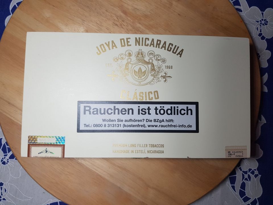 Joya de Nicaragua Robusto Leere Zigarrenbox Zigarrenkiste in Berlin