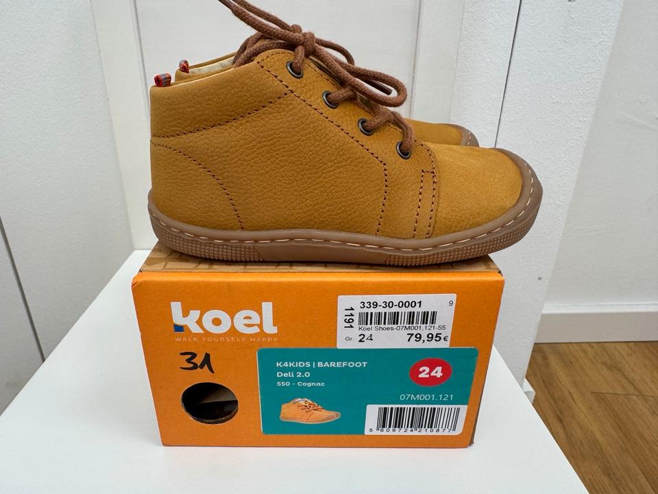 Koel Barefoot Barfußschuhe Deli 2 Braun Gr. 21 25 26 in Lahr (Schwarzwald)