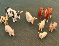 Tiere Holz 9 Stück für Bauernhof aus DDR Zeit Sachsen - Niederwürschnitz Vorschau