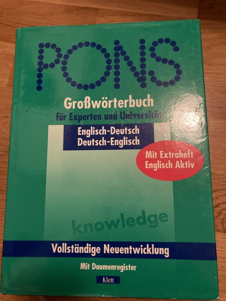 PONS Wörterbuch Englisch-Deutsch-Englisch für Experten und Uni in Barleben