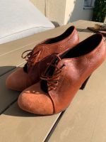 Designer Lederschuhe hellbraun gr 38 Bayern - Erding Vorschau