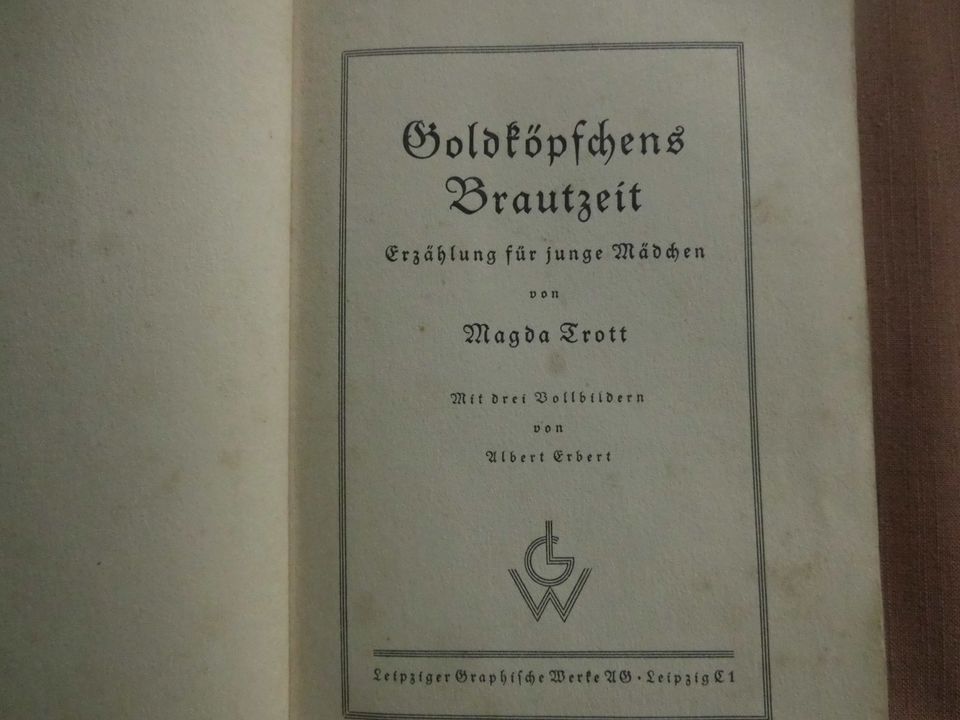 Goldköpfchens Brautzeit ( Kinderbuch 1931 ) in Saarbrücken
