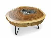 Massivholz Couchtisch Baumscheibe Ø 100cm Holz Wohnzimmer Tisch Sachsen - Zschopau Vorschau