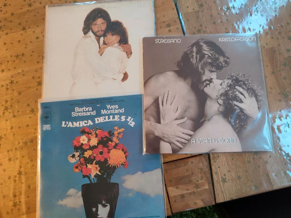 Barbara Streisand Bee Gees 3 Schallplatten Vinyl Sammlung in Emmerthal