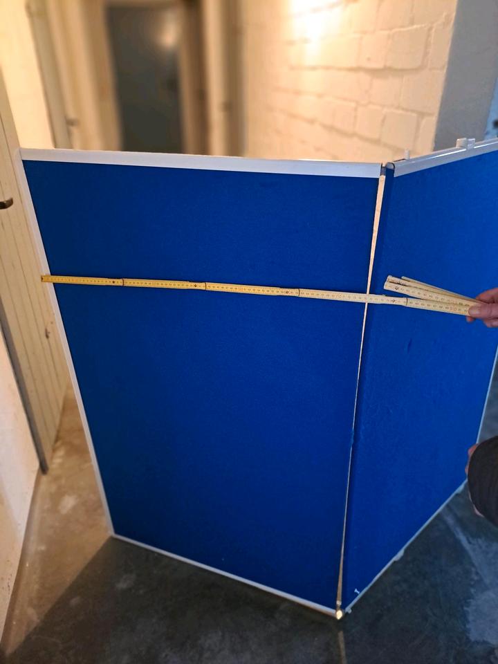 Stellwand blau Filz Parawent pinnwand  whiteboard beidseitig nobo in Elmshorn
