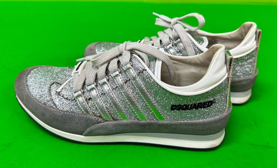 Dsquared2 Sneaker Silber Gr. 35 (Original) in Nürnberg (Mittelfr)