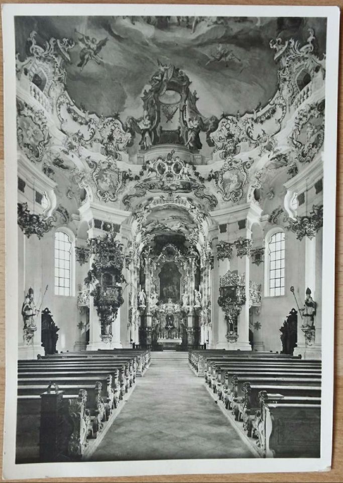 Postkarte Ansichtskarte / Die Wies, Wallfahrtskirche Steingaden in Berlin