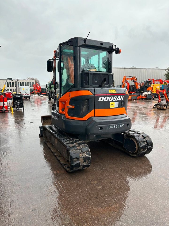 Doosan Kurzheckbagger DX 55R-7 Powertilt Mieten/Kaufen Minibagger in Kempten