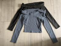 Bershka Langarmshirt Carmenausschnitt + Prägung Hose Set Gr. M/L Niedersachsen - Wirdum Vorschau