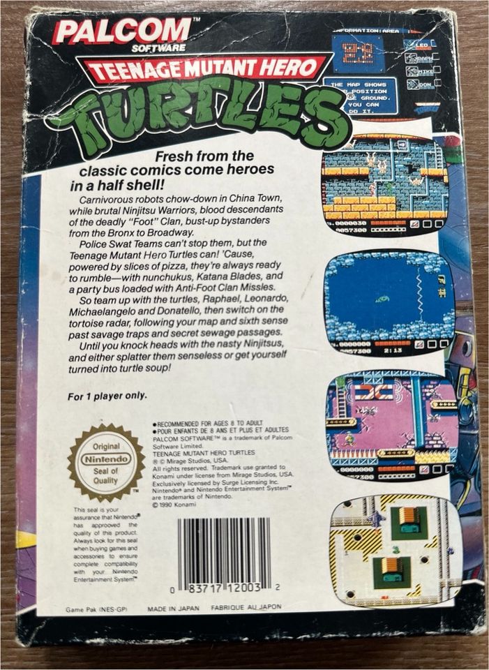 Teenage Mutant Hero Turtles fürs NES mit OVP in Bochum