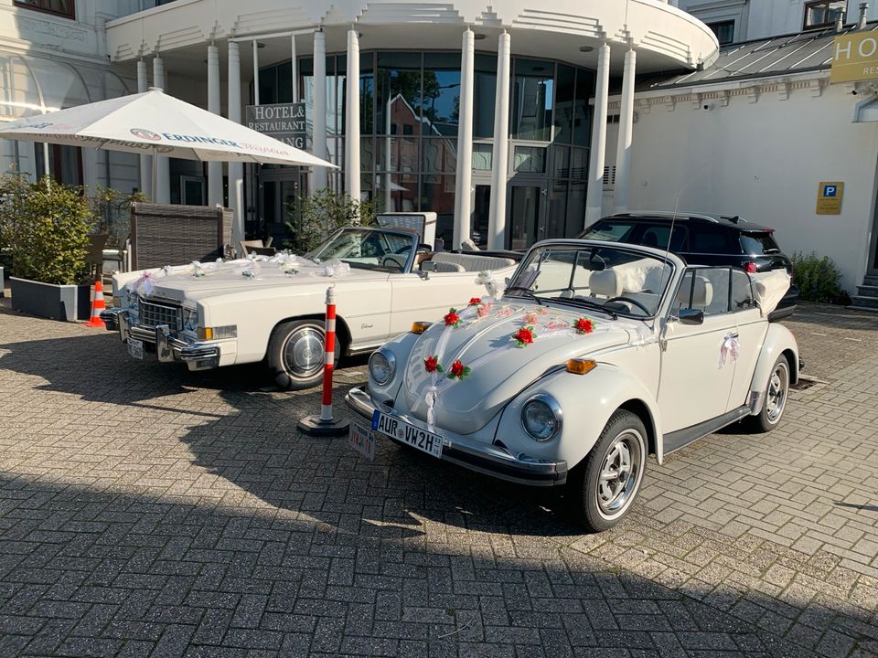 Cadillac Cabrio Hochzeitsauto Hochzeitswagen Oldtimer mieten in Großefehn