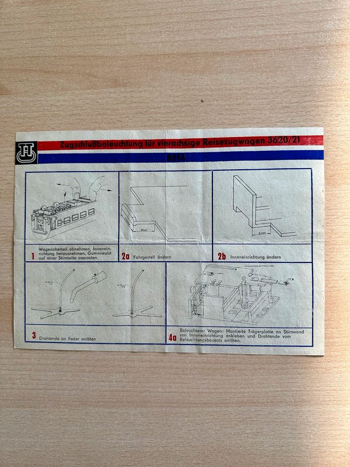 Modelleisenbahn Spur TT Beipackzettel in Berlin