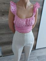 Stradivarius Crop bauchfrei Top rosa pink Größe S *Neu* Sachsen - Riesa Vorschau