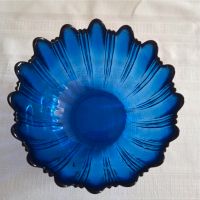 blaue Glasschale 13 cm Durchmesser Niedersachsen - Müden Vorschau