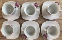 Kaffeetasse, Untertasse, "Flirt", R&B, Orchidee, 6 Paar Sachsen-Anhalt - Groß Ammensleben Vorschau