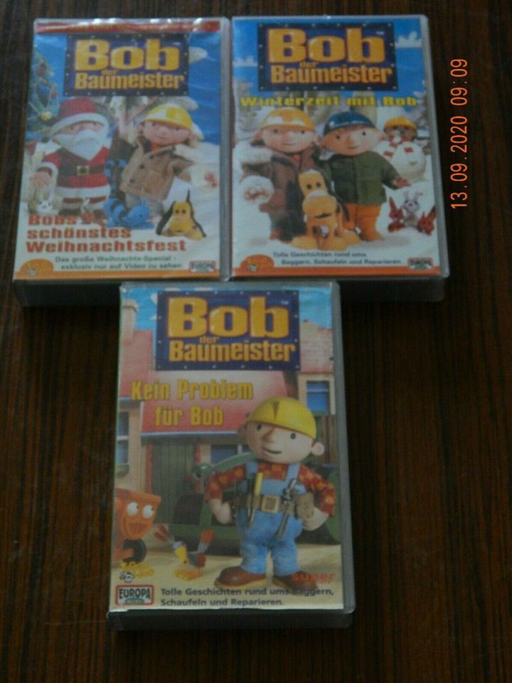 Bob der Baumeister VHS-Video 3er Set in Markneukirchen