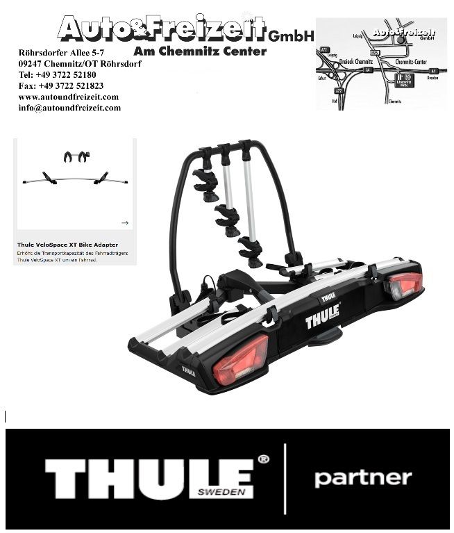 THULE BackSpace XT 938300 * GepäckBox für AHZV Heckträger Heckbox in Röhrsdorf