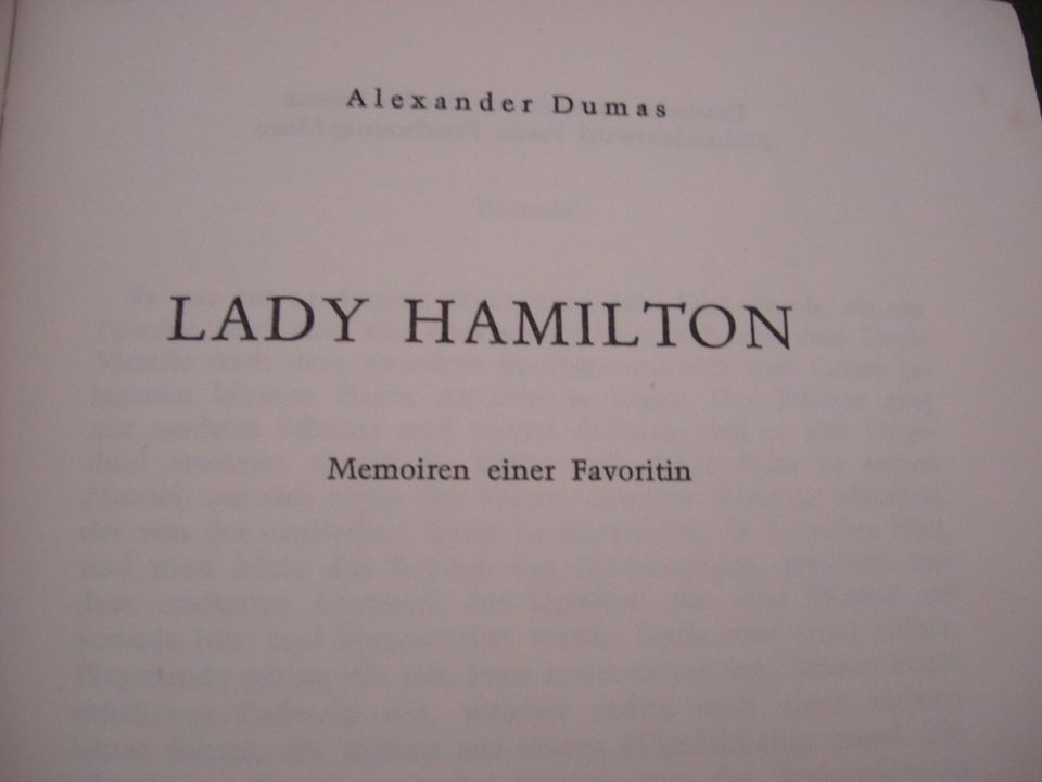 Dumas: Lady Hamilton in Stuttgart