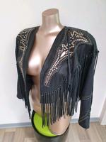 ❤ sexy Vintage Lederjacke/Nieten/Strass/Neu!/Gr.S/36/Ibiza Saarland - St. Ingbert Vorschau
