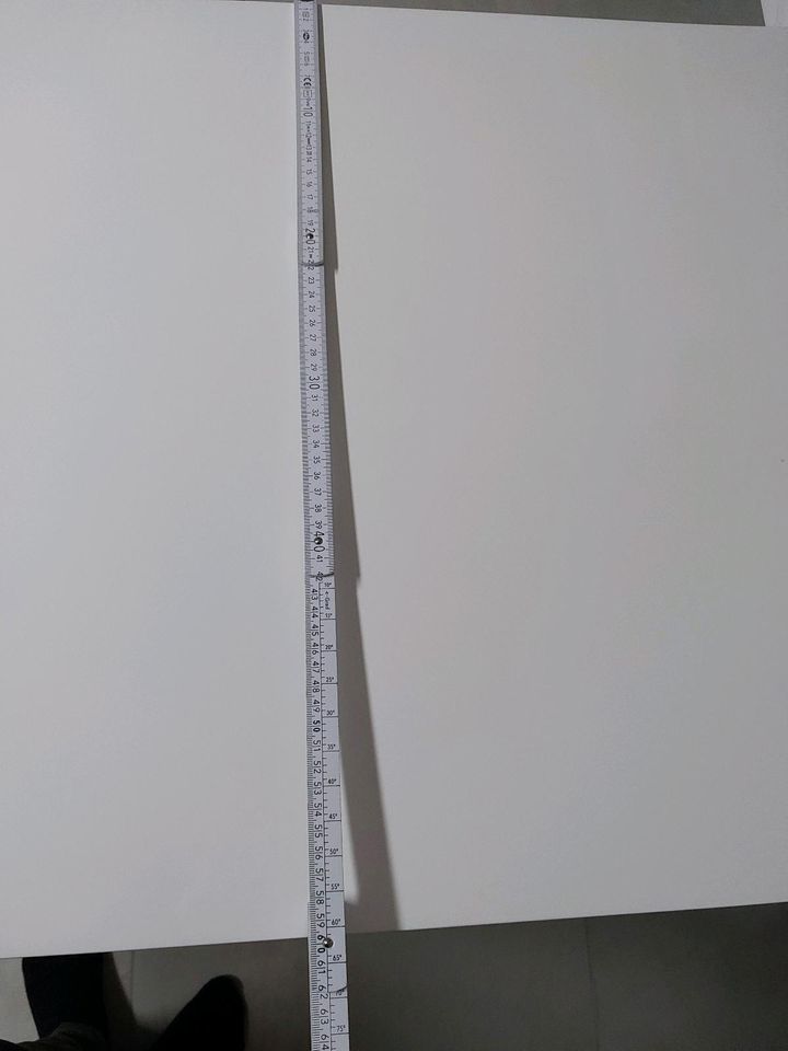 Schreibtisch büro tisch weiss hochglanz chrom silber 160 cm in Bruckmühl