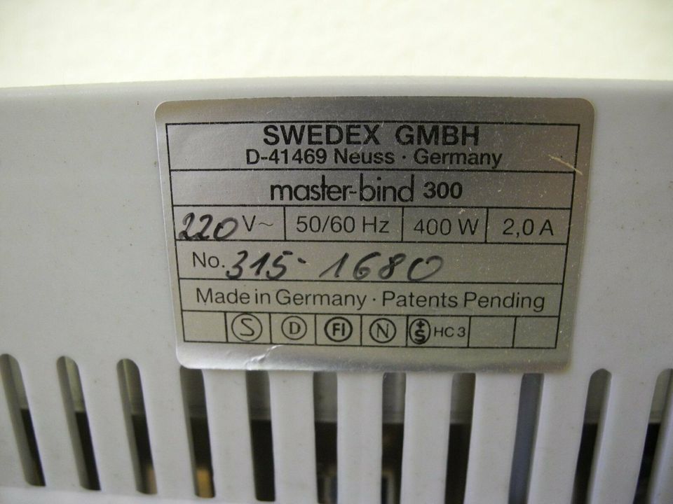 Swedex Master Blind MB 300 | Thermobindegerät | Laminiergerät in Kürten