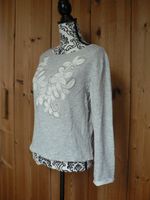 Promod Gr. 38 Sweat-Pulli mit Blumen-Stickerei Baumwolle Hessen - Marburg Vorschau