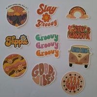 10x Sticker Aufkleber Hippie Groovy Good Vibes Set 1 Rheinland-Pfalz - Flörsheim-Dalsheim Vorschau