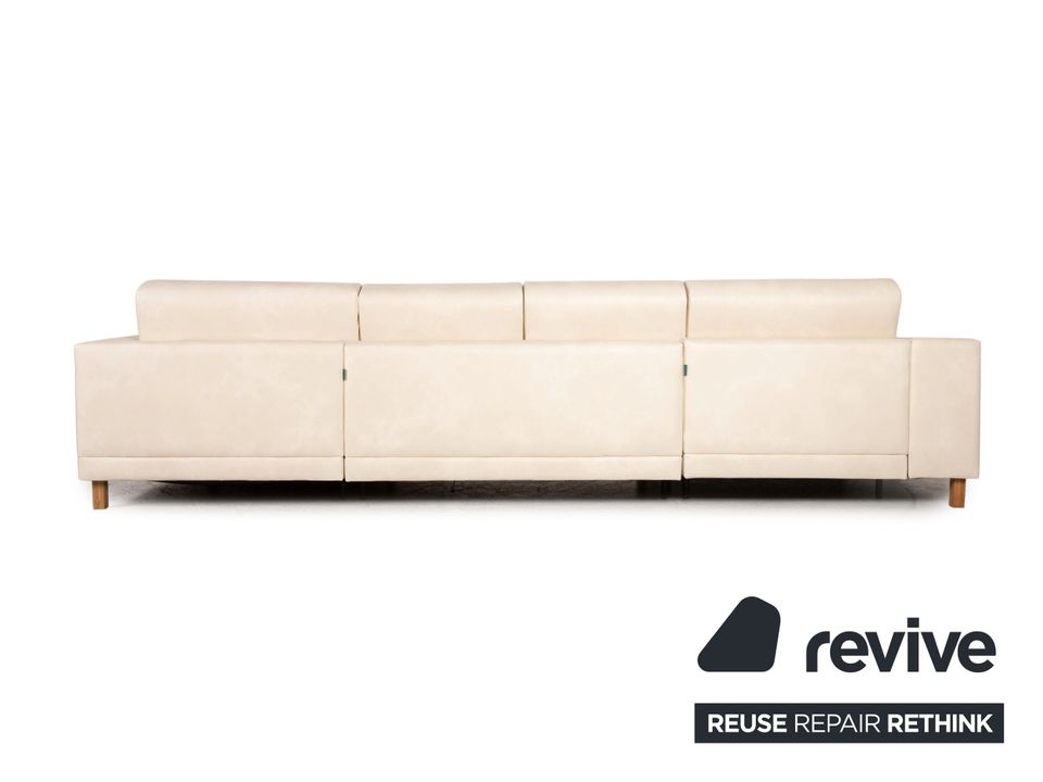 MYCS TYME U - Ecksofa Creme Sofa Couch Veganes Leder in Köln