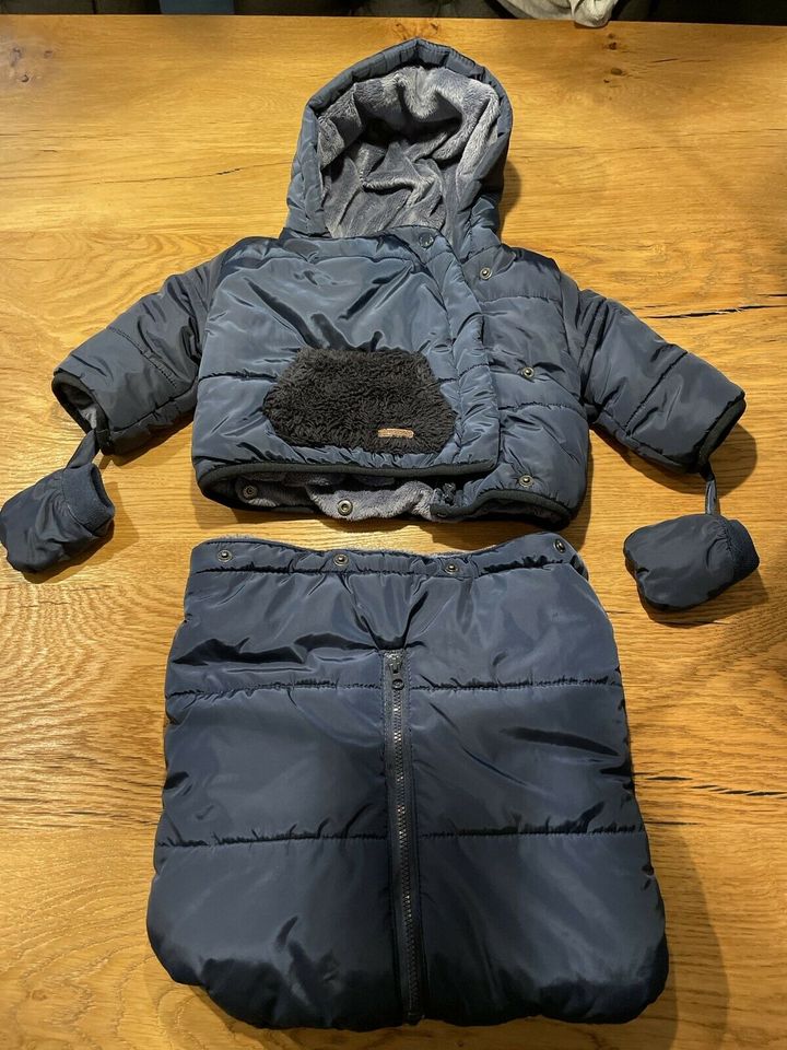 3 in 1 Fußsack, Winterjacke, Wintersack, Schneeanzug 60 cm in Höhenkirchen-Siegertsbrunn