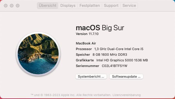 MacBook Air 11 Zoll 8 GB RAM 256 GB SSD - neuer Akku, Zubehör in Speyer