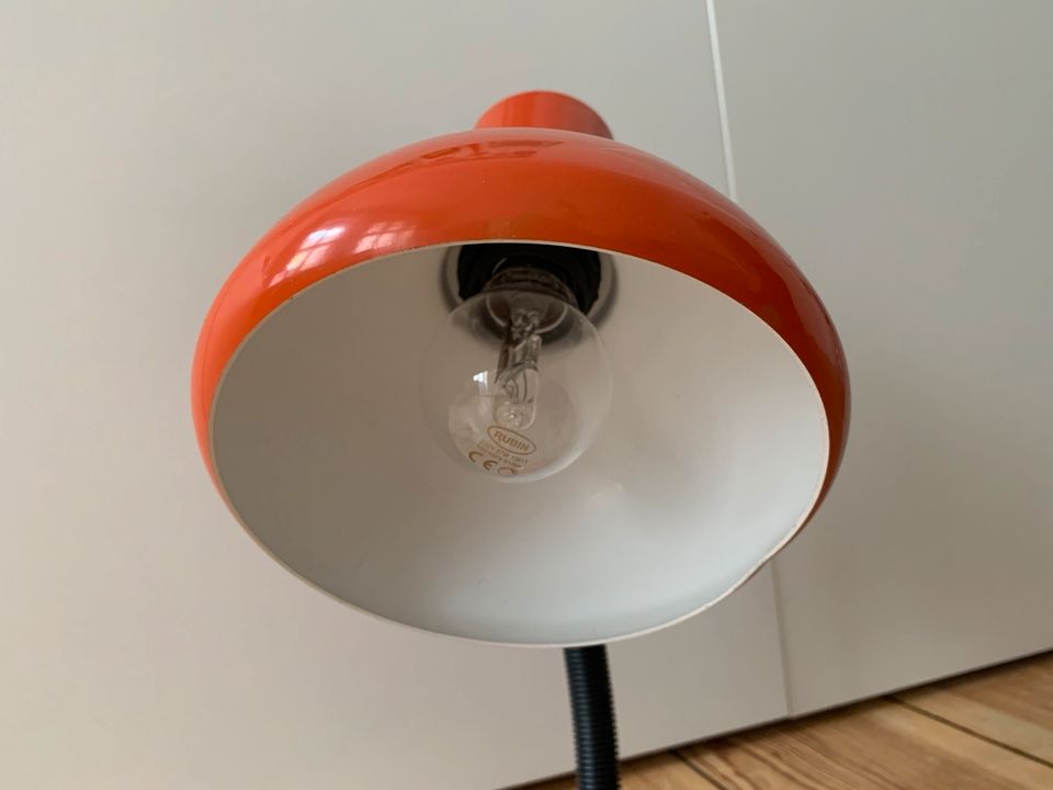 Vintage/Retro Lampe/Tischlampe 70er Jahre Orange in Berlin