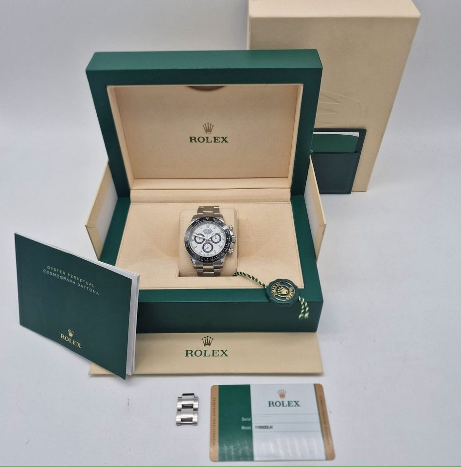 Rolex Daytona Panda Weiß 40mm Automatik Herrenuhr 116500LN Box + in Düsseldorf