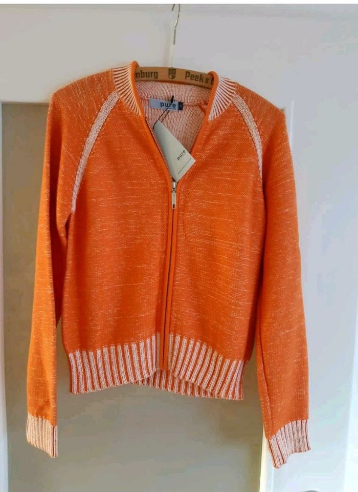 Strickjacke Damen orange Gr. M Pure by Turnover Neu in Buxtehude