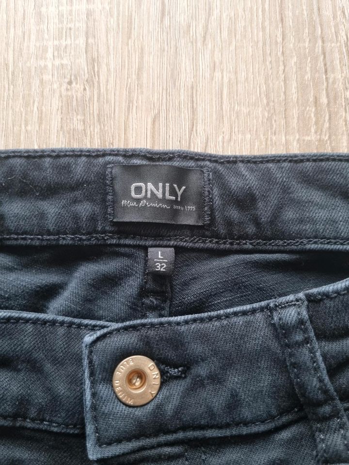 ❤️ Only Jeans Röhrenjeans Jeanshose schwarz Gr L 32 in Solingen