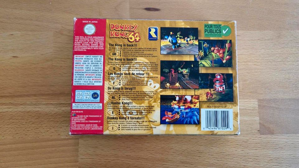 Nintendo 64 Donkey Kong 64 OVP CIB N64 in Pliezhausen