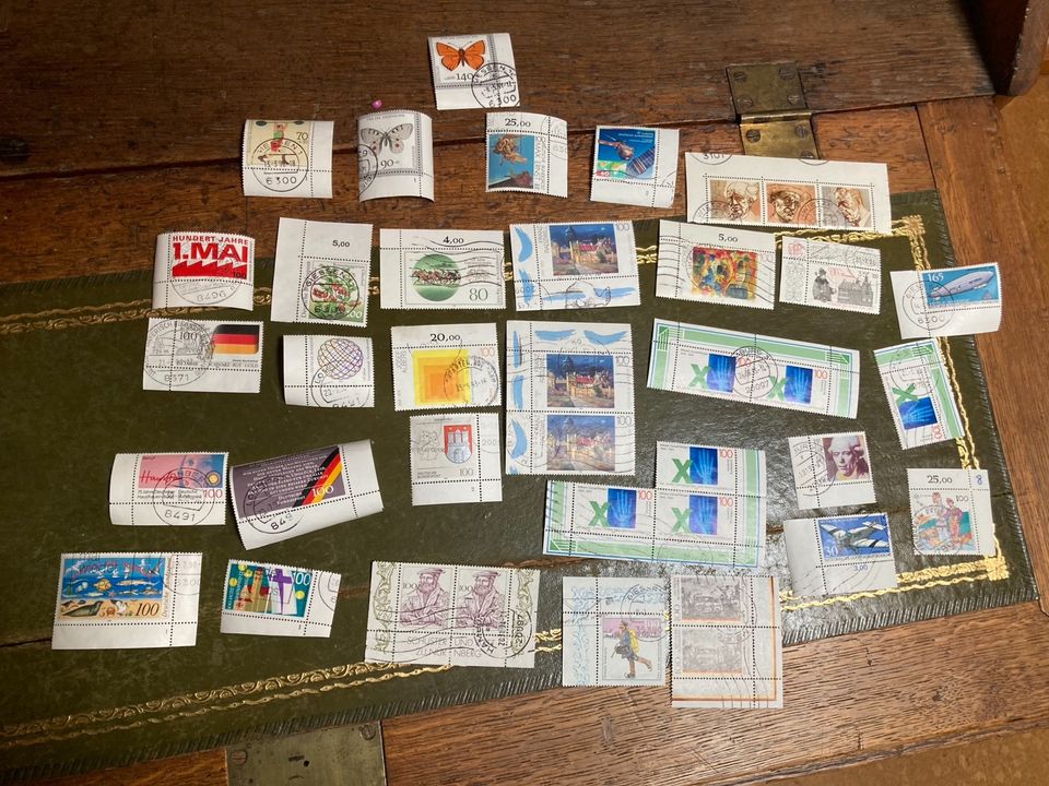 Lot Briefmarken Eckrand gestempelt, 90er Jahre  Bund, Deutschland in Berg