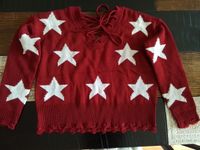 Pulli Pullover Strickpulli Sterne rot Damen Bremen - Horn Vorschau