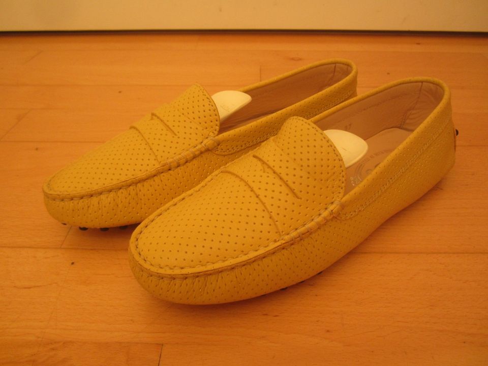 TOD'S Loafer Mokassins GOMMINO Schuhe Ballerina Gr.37 gelb Leder in Hannover