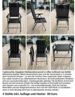 4 gebrauchte Gartenstühle von Kettler inkl. Auflage + Hocker Baden-Württemberg - Lörrach Vorschau
