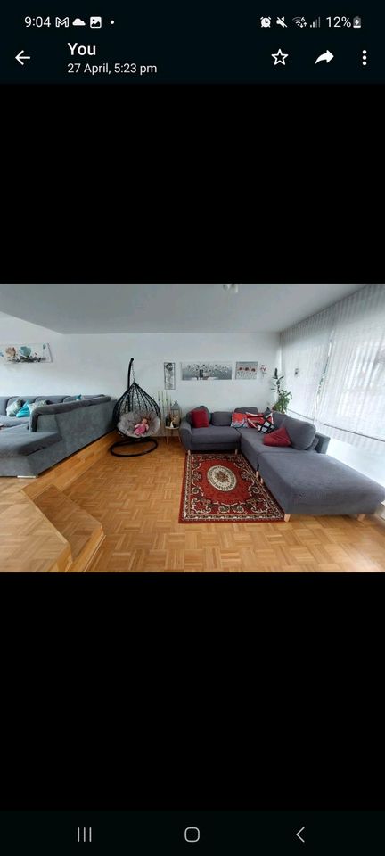 Homeaffair Ecksofa, wohzimmer  sofa mit hocker, wie neu in Marl