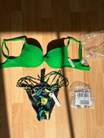 Victoria Secret bikini Oberteil Push up 32 D Hose S grün bunt neu Bayern - Schwabach Vorschau