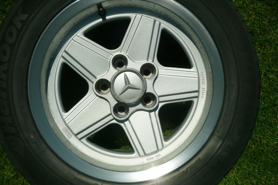 Mercedes Fünfstern Alufelgen AMG-Style W123+W124+W126+W201+R107 in Blankenfelde-Mahlow