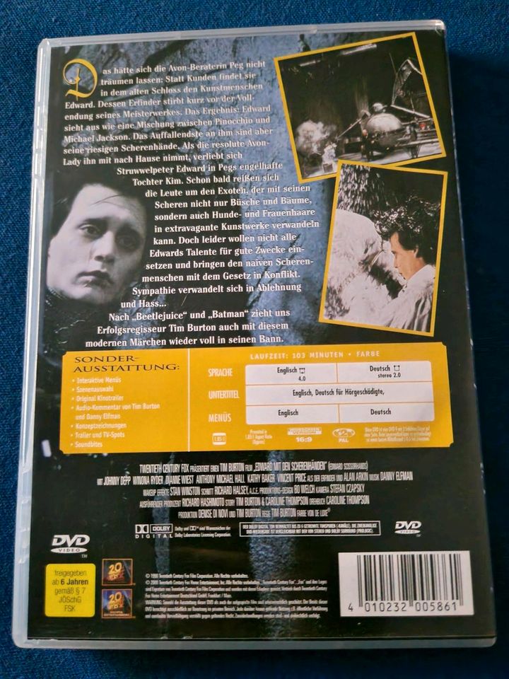 Edward mit den Scherenhänden Johnny Depp DVD in Spaichingen