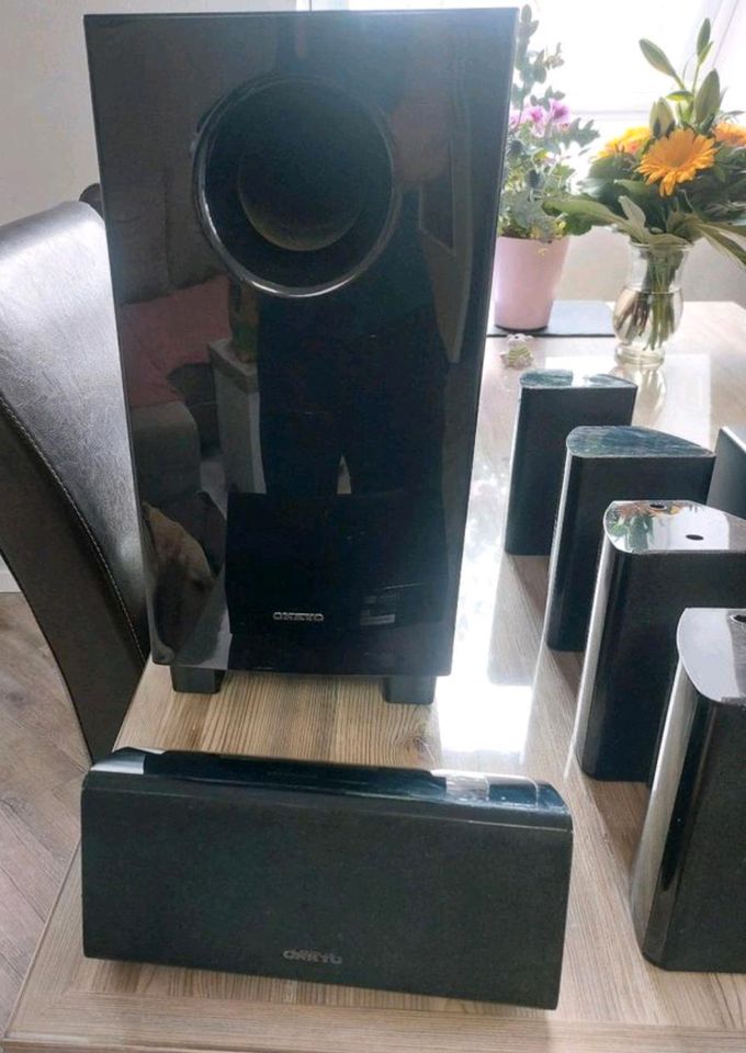 Onkyo HT-R 380 AV Reciever Dolby Surround komplette 5.1 Anlage in Schkeuditz