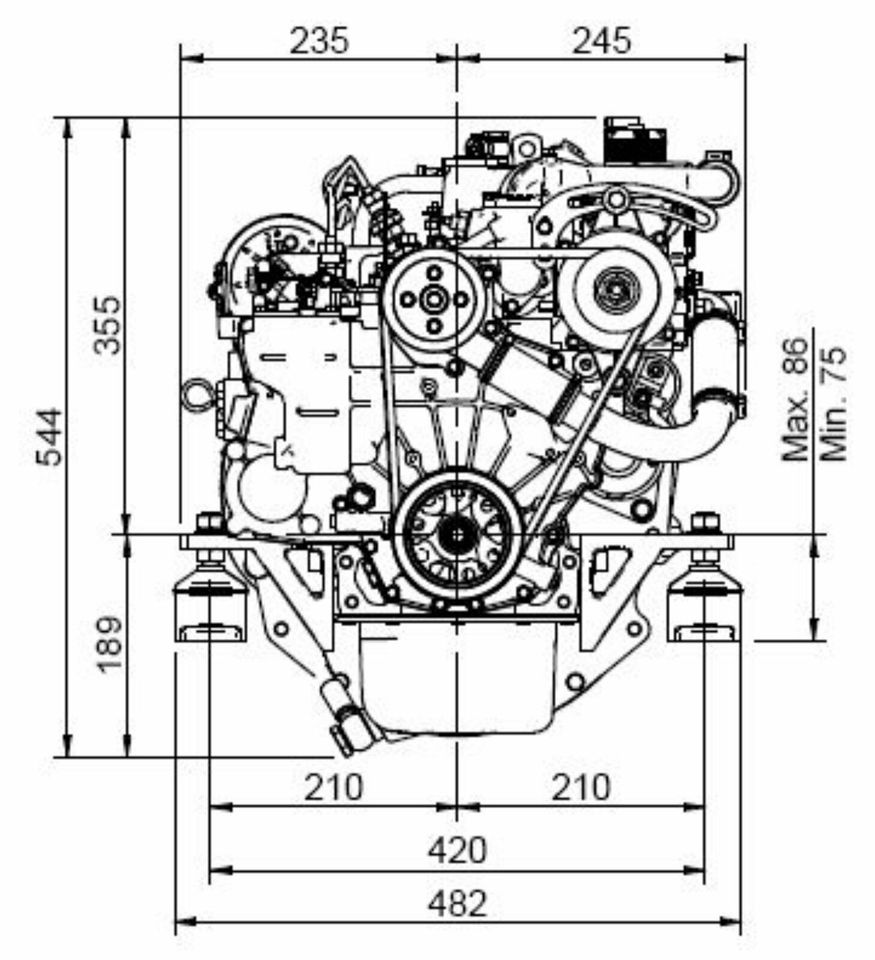 Innenborder Sole Mini 29 Einbaumotor Bootsdiesel 27,2PS Neumotor in Kiel